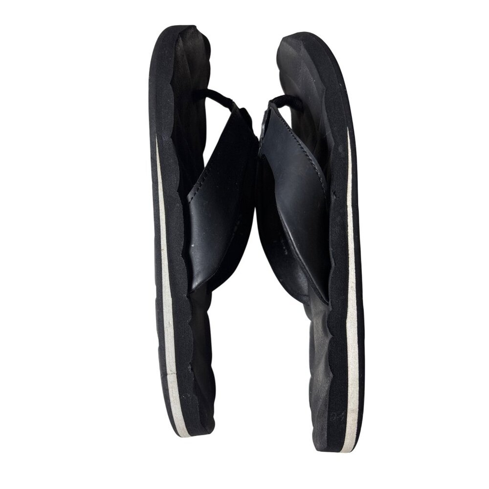 Zella Flip Flops Size 7 Black Lightweight‎ Gym Sandals Comfort Slides Beach - Picture 8 of 9
